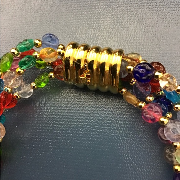 NWOT Beautiful Venetian Beads Necklace Made in Italy - Picture 5 of 5